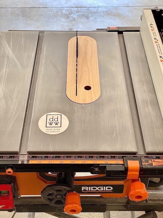 RIDGID R4550 Table Saw Zero Clearance Insert Plate Hardwood Etsy UK