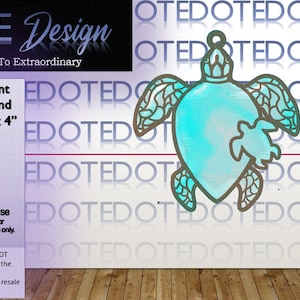 Sea Turtle ornament SVG Laser File