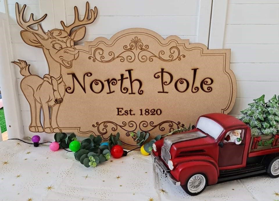 SVG North Pole Sign North Pole Digital File North Pole - Etsy