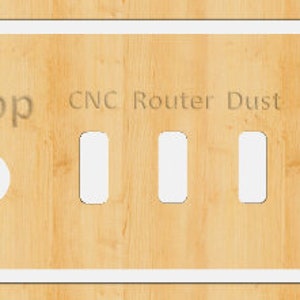 Control Panel Shapeoko, X-Carve, or other Hobby CNC. .SVG and .C2D Files Included.