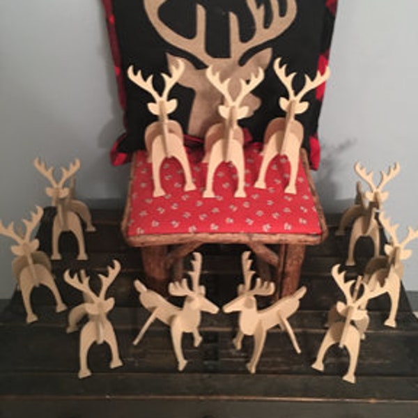 Reindeer Shapeoko, X-Carve, or other Hobby CNC. .SVG and .C2D Files Included.