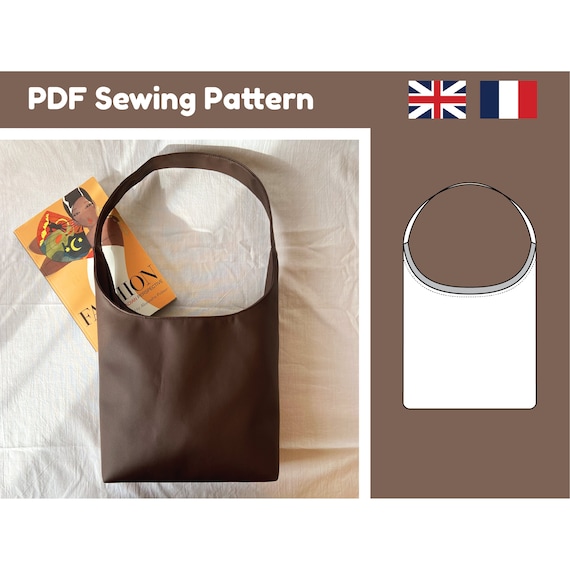 Easy Shoulder Bag PDF Sewing Pattern Instant Download One Etsy