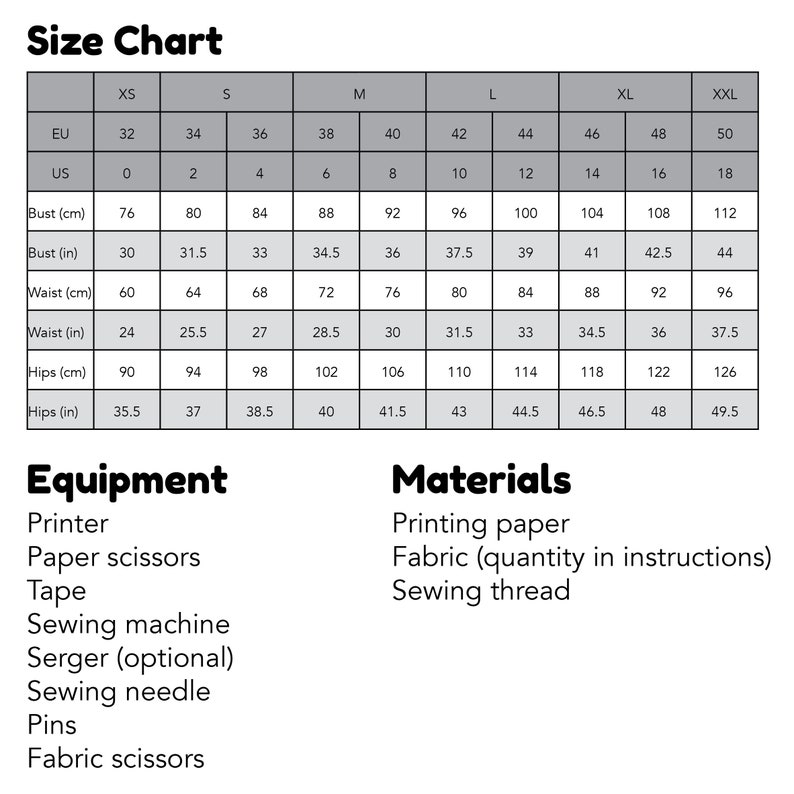 Sleeveless Turtleneck Crop Top PDF Sewing Pattern Instant Download 10 Sizes image 7