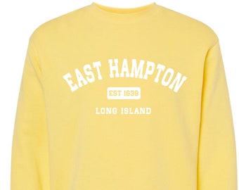 East Hampton NY Sweatshirt | Long Island Pride | Beach Sweater | Summer Sunsets