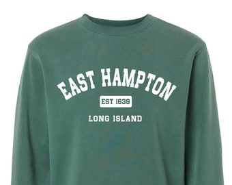 East Hampton NY Sweatshirt | Long Island Pride | Beach Sweater | Summer Sunsets