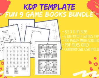 Download 3 Kids Word Search Puzzle Books Bundle Kdp Interior Template Etsy