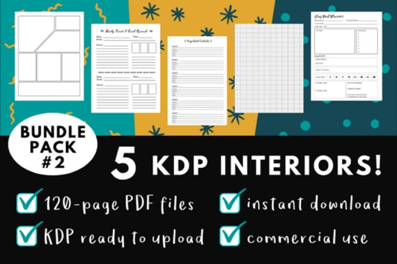 Download Kdp Interior Pack 2 5 Templates Kdp Interiors Digital Etsy