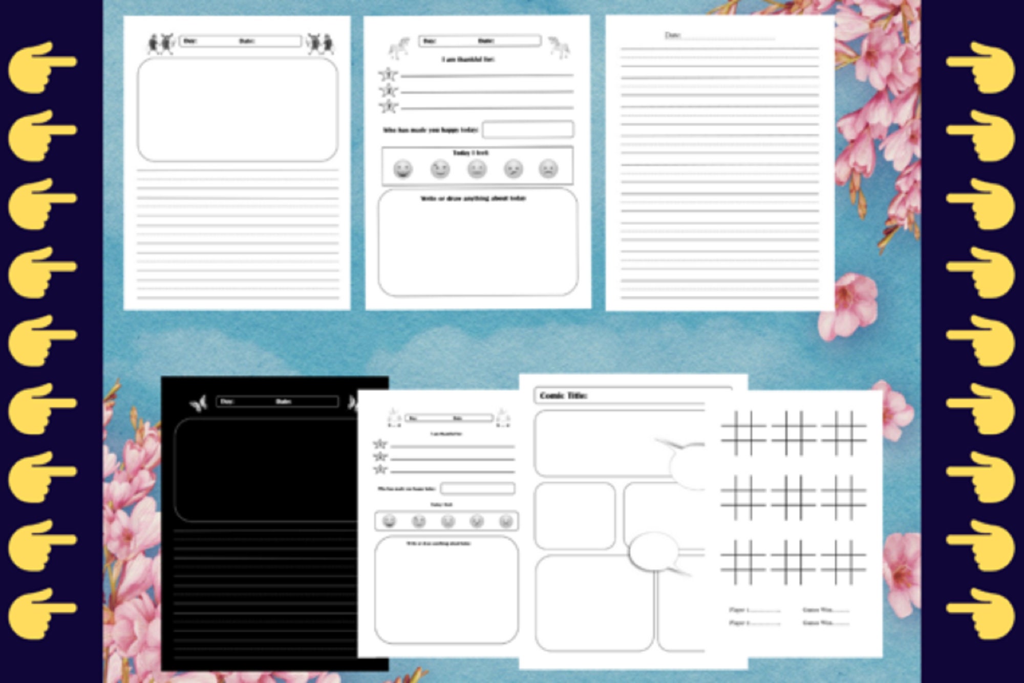 KDP Bundle 7 Templates KDP Interiors Graphic KDP template Etsy