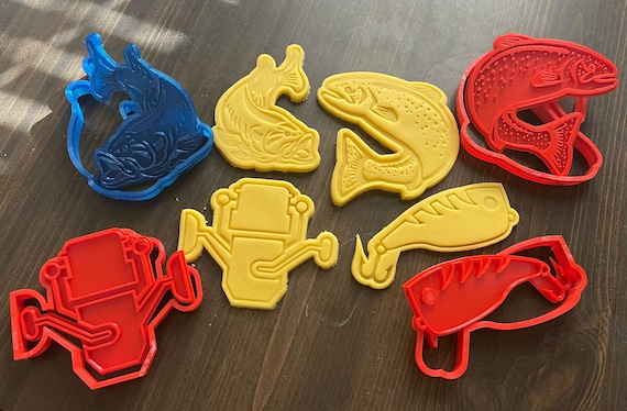 Fishing Cookie Cutters Bass Cookie Cutters Trout Cookie Cutter