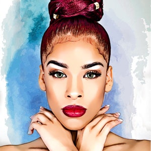 Digital cartoon photo or logo made from your picture