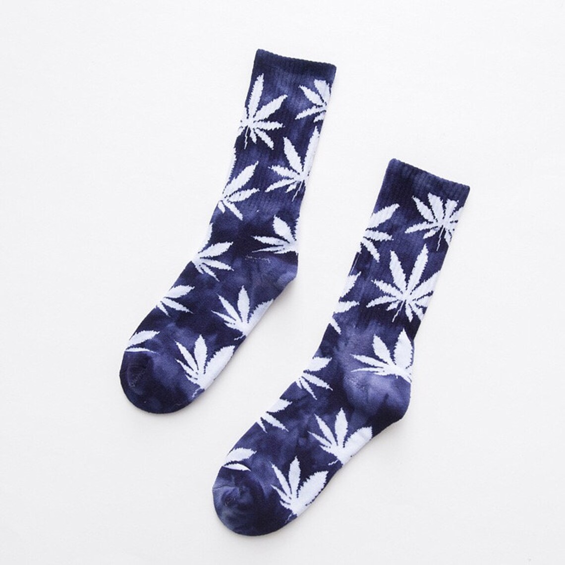 Tie Dye Weed Crew Socks Stoner Socks Marijuana Socks 420 | Etsy