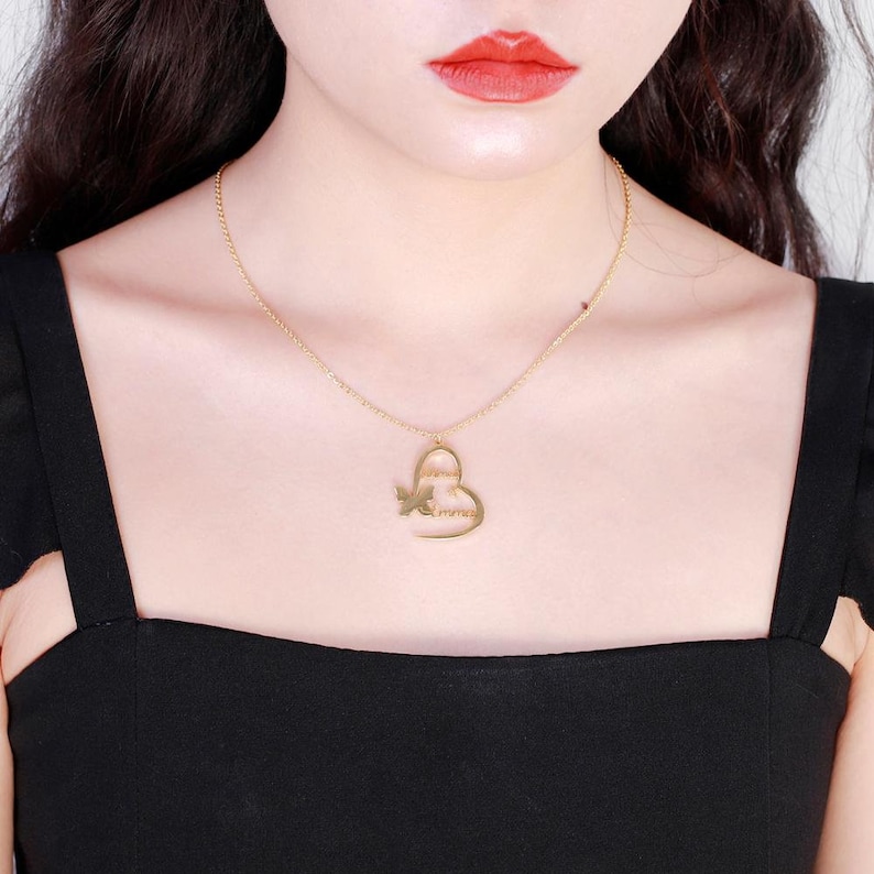 Custom Handmade Name Necklace 18K-14K GoldSilver Plated Personalized Jewelry with a Gift Box QN361