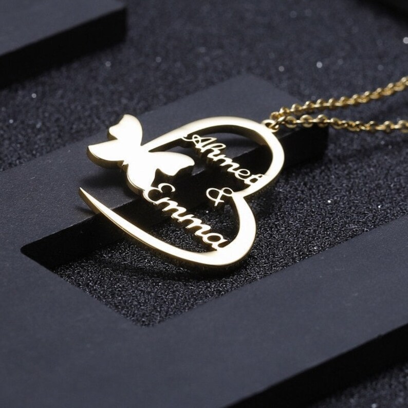 Custom Handmade Name Necklace 18K-14K GoldSilver Plated Personalized Jewelry with a Gift Box QN361