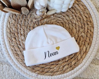 Customizable newborn baby hat - Cotton hat - baby gift idea