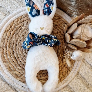 Rabbit comforter - Rabbit knot comforter - Personalised comforter - Name comforter - Fabric comforter