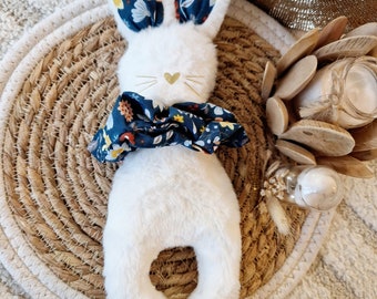 Rabbit comforter - Rabbit knot comforter - Personalised comforter - Name comforter - Fabric comforter