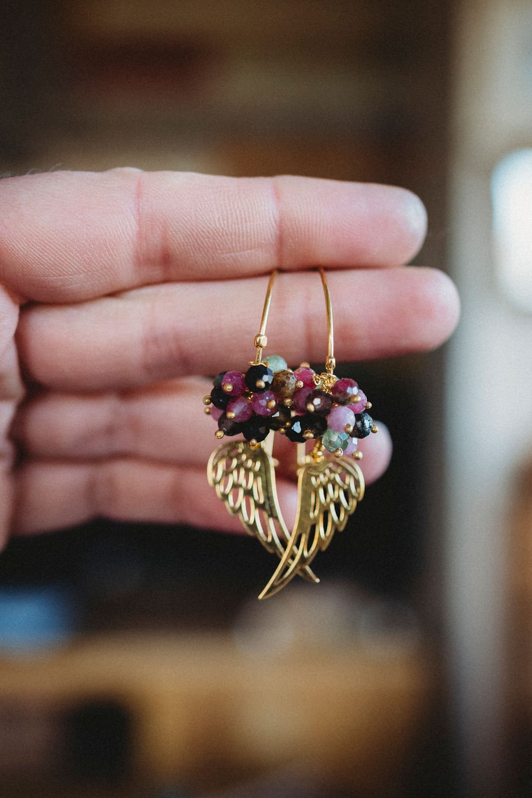 Pendientes De Sandía Con Brillantes – Aretes De Gancho Ligeros Y Cómodos Para Mujer