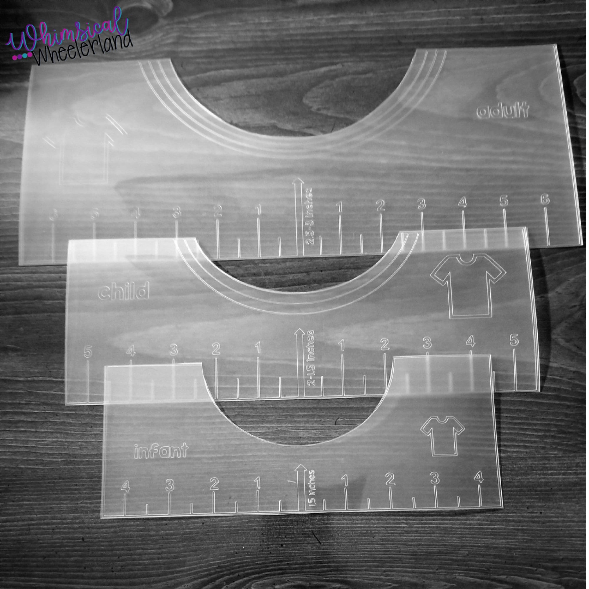 T-shirt Alignment Tool, Tshirt Tool, Set of T-shirt Alignment Rulers, T ...