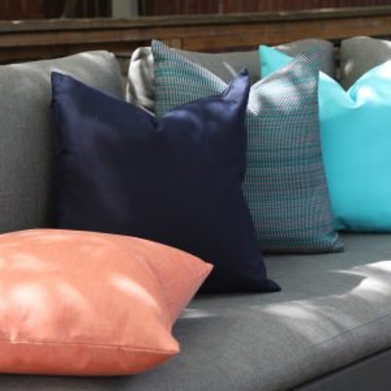 Sunbrella Cast Coral Outdoor Pillow Cover made in Canada Etsy