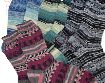 Calcetines de lana talla 41/42 - Tejidos a mano