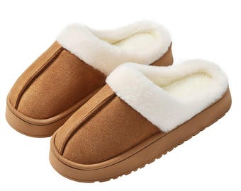 Unisex Fleece Lined House Slippers – Warm & Cozy Indoor Mules