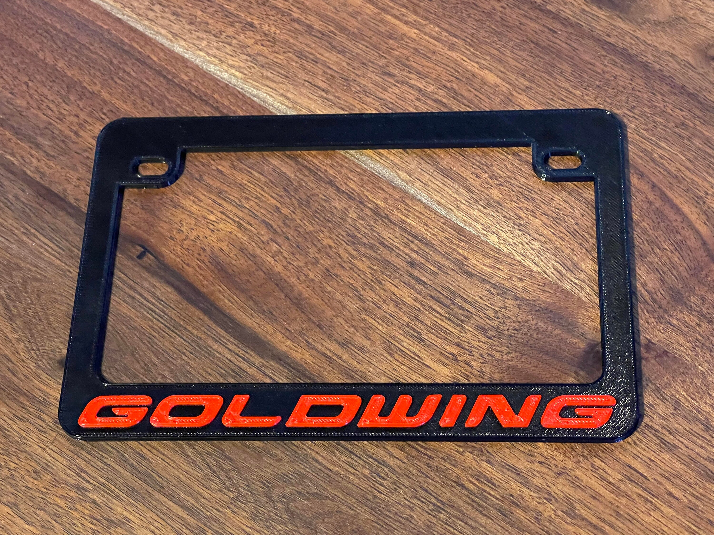 Goldwing Motorcycle License Plate Frame Etsy