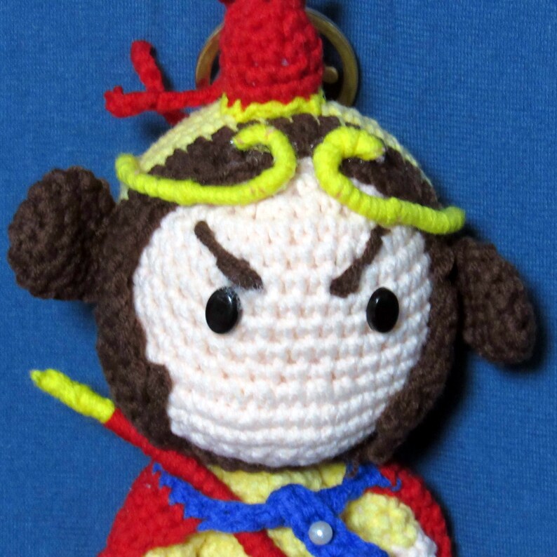 Needle Art Knit Dolls Key chain Monkey King Kids Toy Child/'s Gift