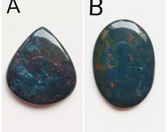 Top Grade Natural Blood Stone Cabochon Amazing Quality Bloodstone Loose Stone 53 Ct #83 Semi Precious Handcraft Gemstone For Jewelry