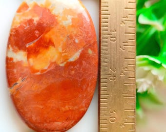 Malingano-jaspis uit Afrika | Aardsteen cabochon | Gepolijste edelsteen voor kristalgenezing en sieraden maken