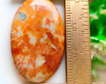 Malingano Jasper Cabochon, Rare Earth-Tone Gemstone for Jewelry
