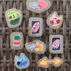 Medium Handgemachte Sticker