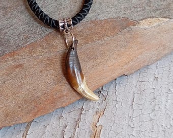 スパルタン レオニダス 最大の狼の牙ネックレス ペンダント (長さ 2