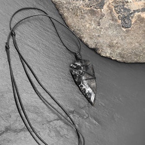 Obsidian Arrowhead - Necklace For Men