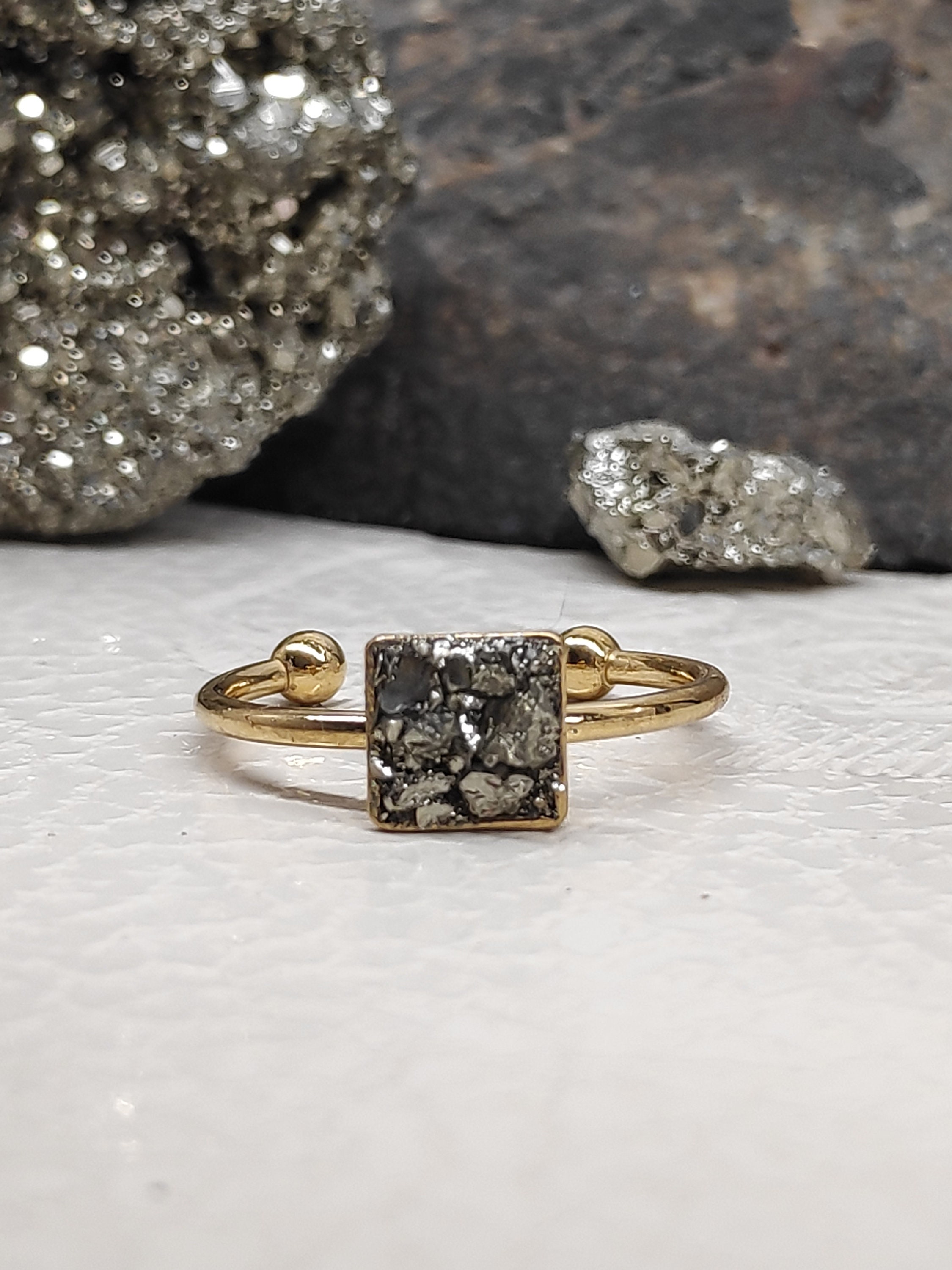 Pyrite Ring Etsy Canada