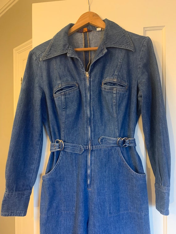 Rare 70’s Vtg Land Lubber Denim Jumpsuit