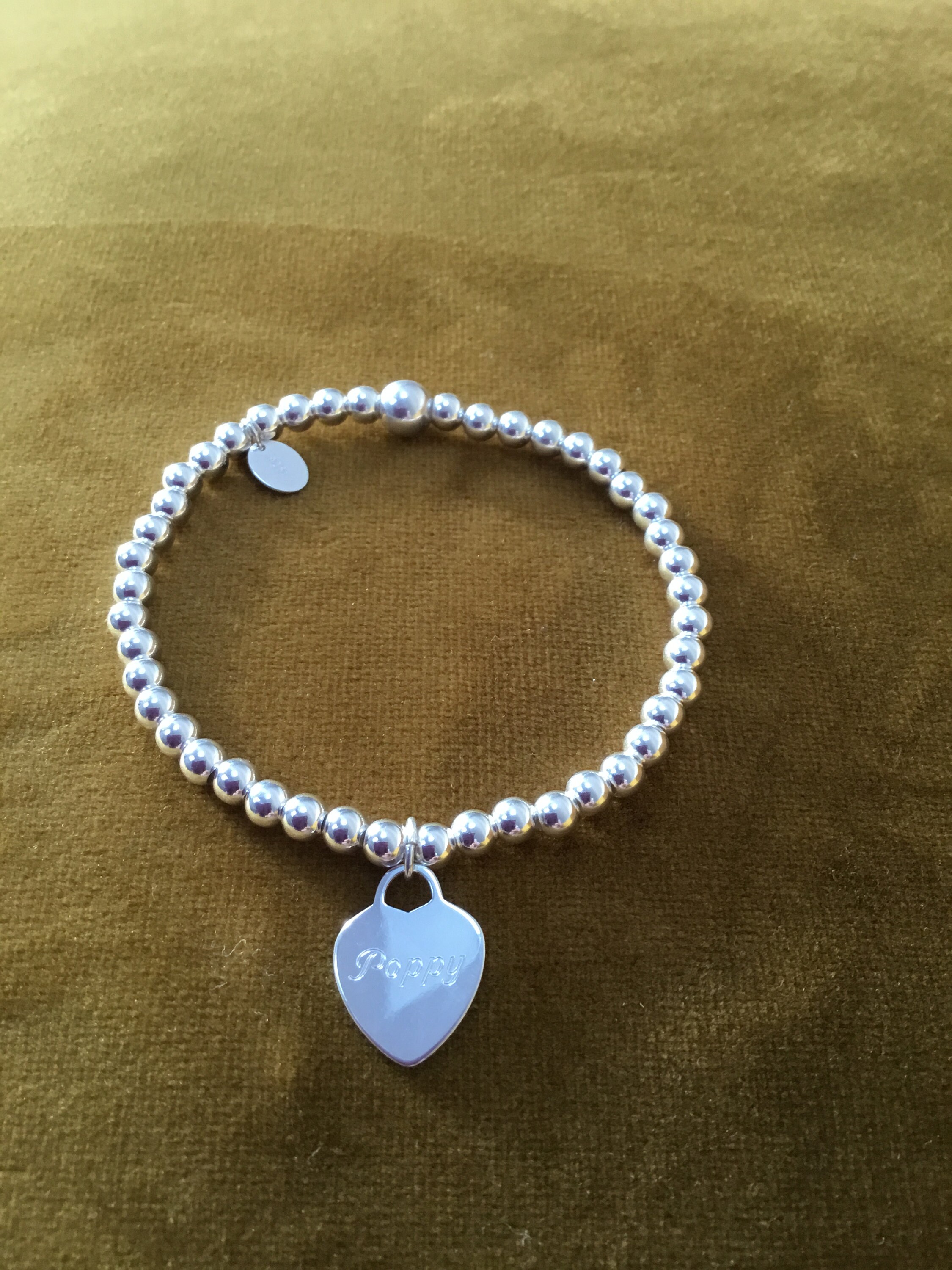 TIFFANY HEART ENGRAVED charm bracelet Etsy