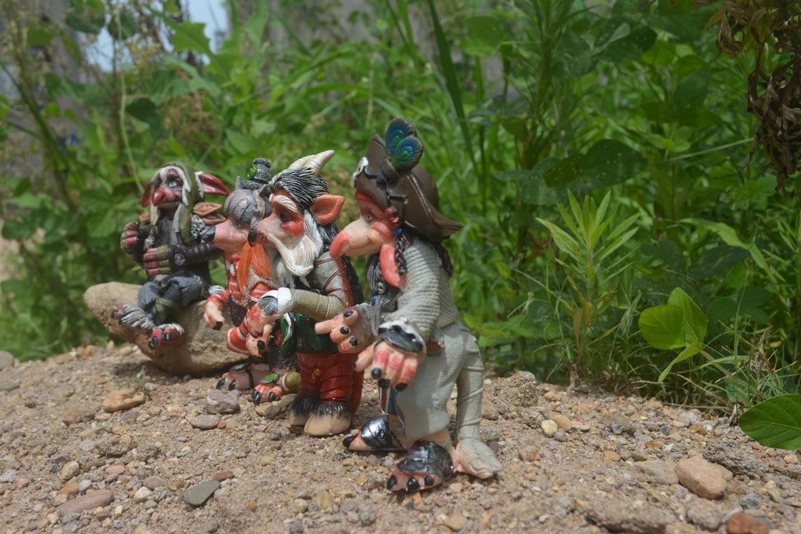Garden Goblin Vintage Gothic Goblin Garden Decor Halloween Etsy