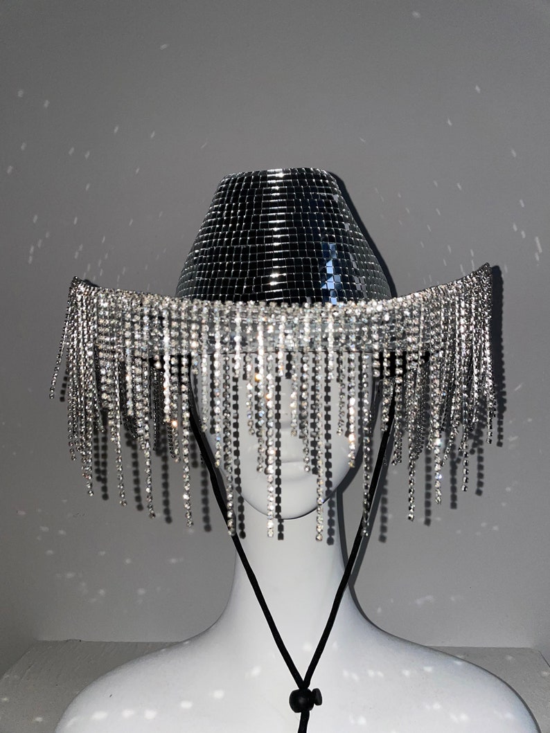Mirrorball Cowboy Hat Disco Ball Cowboy Hat Taylor Swift Eras Etsy