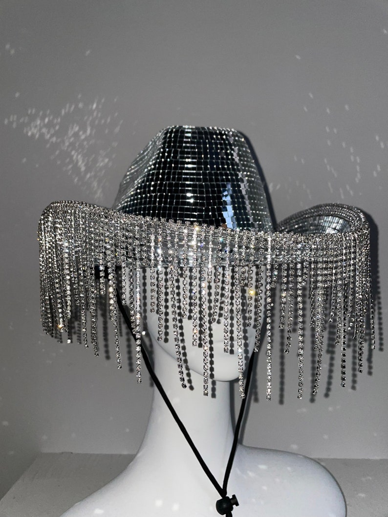 Mirrorball Cowboy Hat Disco Ball Cowboy Hat Taylor Swift Eras Etsy