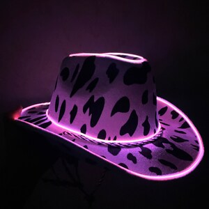 Custom Disco Cowboy Hat, Cowgirl Hat. Perfect Cowgirl Outfit, Neon ...