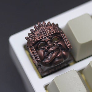 Custom Hand-Painted Rustic STONE COLLOSSUS Artisan Keycap for Cherry MX Mechanical Gaming Keyboard