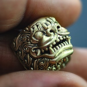Custom Handmade Premium Solid Brass FOO DOG Keycap for Cherry MX Mechanical Gaming Keyboard