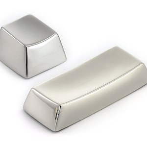 Blank Handmade Premium Solid Sterling Silver Esc and Enter Keycap for Cherry MX Mechanical Gaming Keyboard.