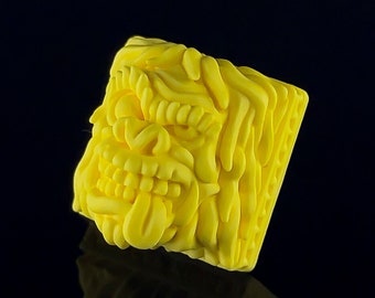 Custom Yellow YETI Keycap for Cherry MX Mechanical Gaming Keyboard