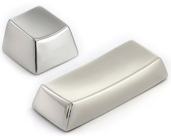 Blank Handmade Premium Solid Sterling Silver Esc and Enter Keycap for Cherry MX Mechanical Gaming Keyboard.