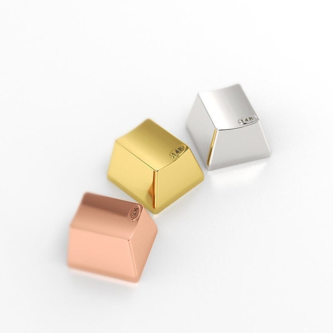 Solid 14K Gold PREMIUM Keycap for Cherry MX Mechanical