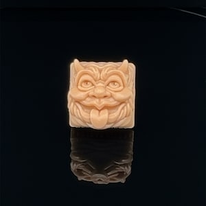 Beige Happy Demon Imp Custom 1U Keycap for Cherry MX Mechanical Gaming Keyboard by Keycap Kings