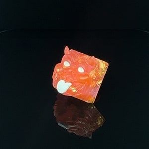 Pink Aurora Demon Imp Custom 1U Resin Keycap for Cherry MX Mechanical Gaming Keyboard by Keycap Kings Gel Collection