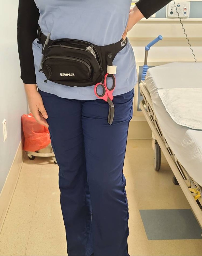 Black Fanny Pack for Nurses Healthcare Workers Nurse Bag Etsy