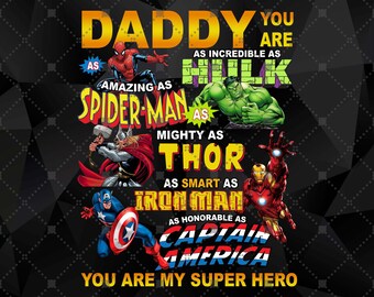 Download Daddy Superhero Svg Etsy